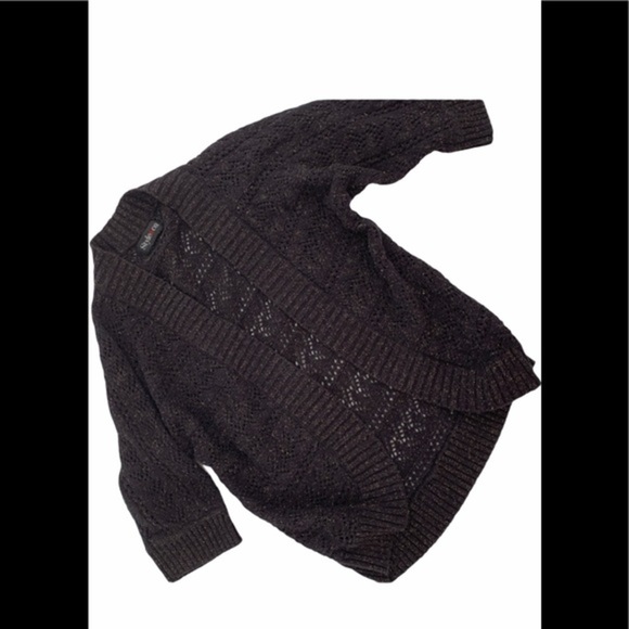 Style and Co Black Open Front Cardigan NWOT Size S - Picture 3 of 5